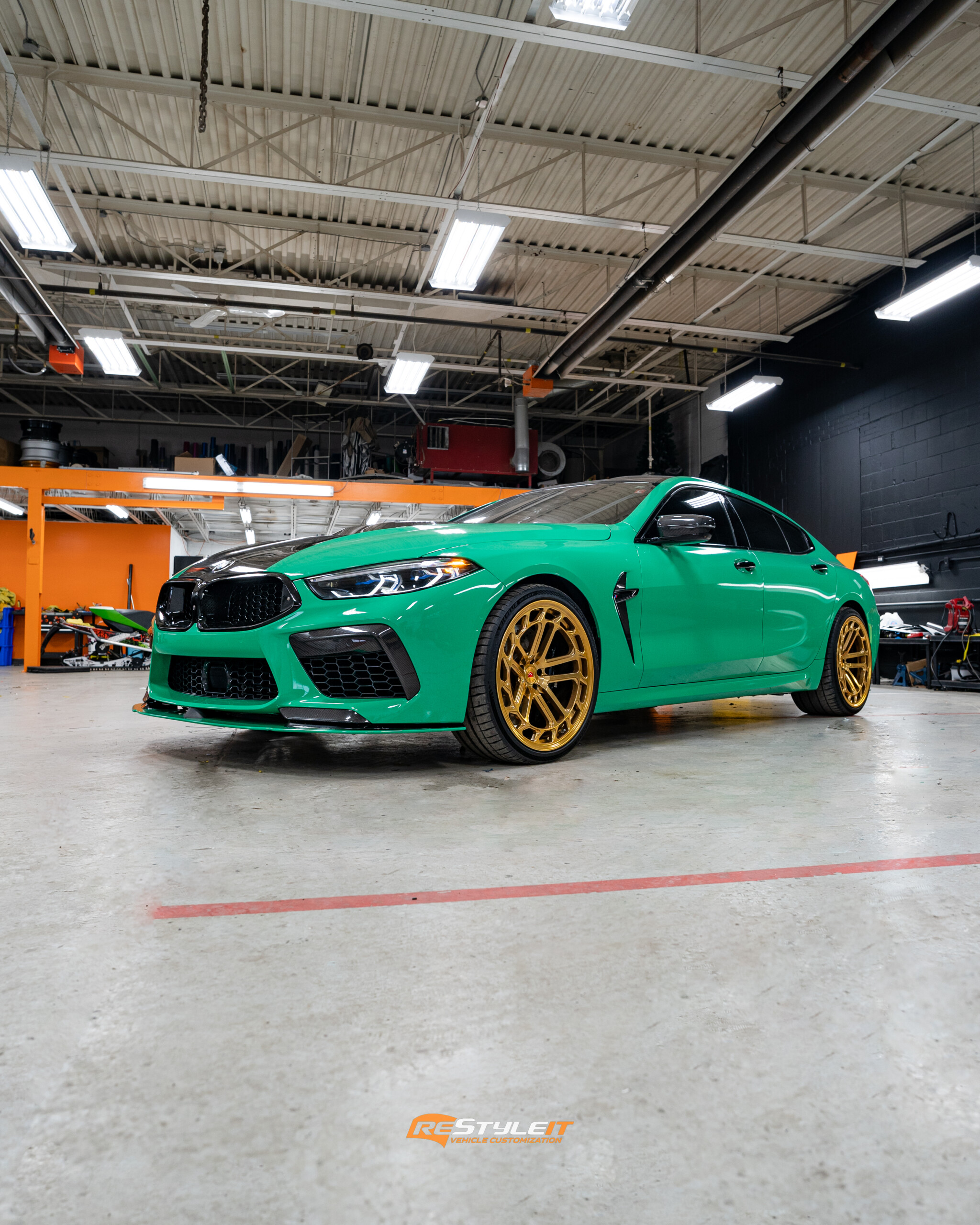 From Road Beast to Automotive Masterpiece: Elevating the BMW M8 Competition with a Striking Kelly Green Transformation