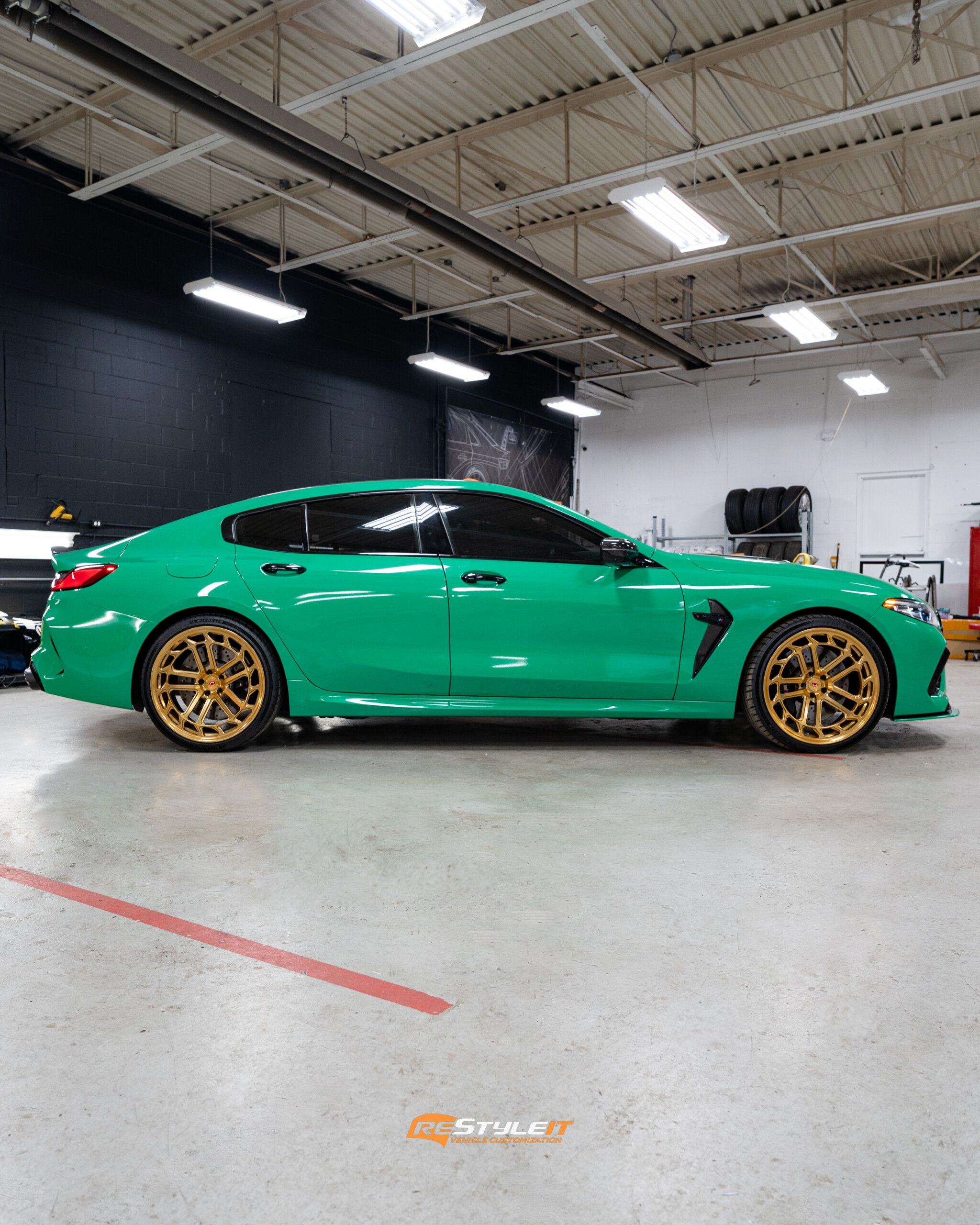 From Road Beast to Automotive Masterpiece: Elevating the BMW M8 Competition with a Striking Kelly Green Transformation