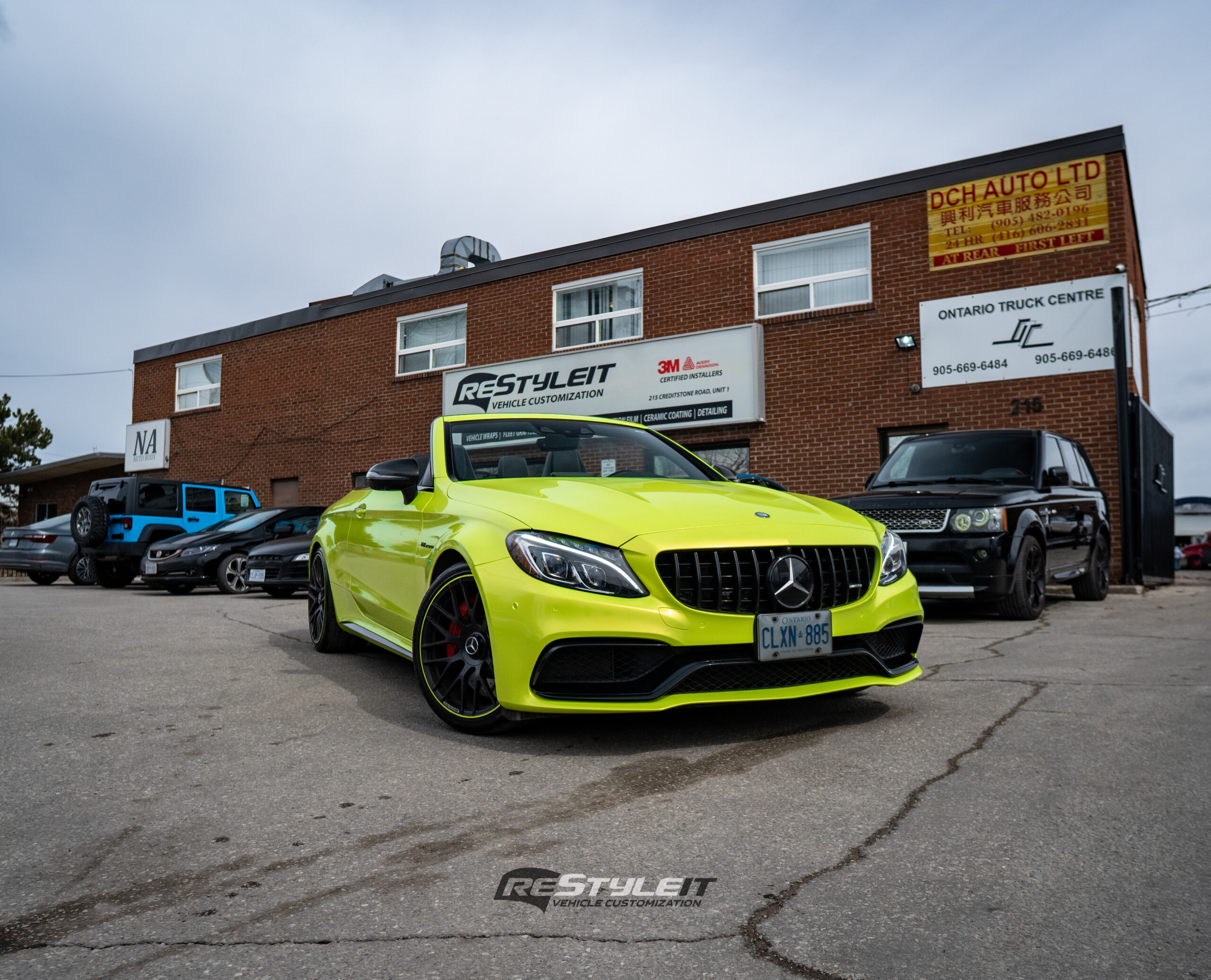 Electrifying Brilliance: Unleashing the AMG C63 Coupe's Bold Transformation in Striking Neon Green